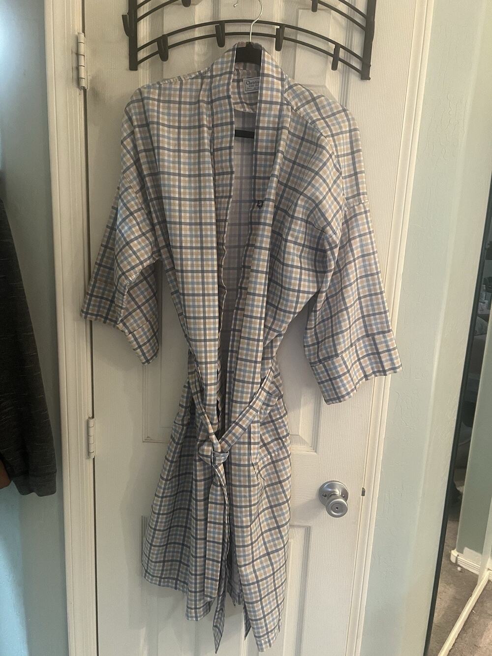 VTG Christian Dior Plaid Robe
